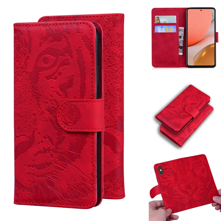 Tiger Embossing Pattern Horizontal Flip Leather Case with Holder & Card Slots & Wallet, For Xiaomi Mi 11, For LG K42, For Motorola Moto G Play (2021), For Samsung Galaxy A72 5G