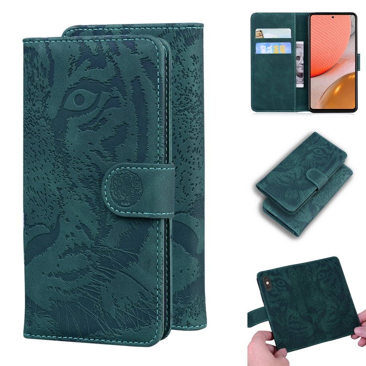 Tiger Embossing Pattern Horizontal Flip Leather Case with Holder & Card Slots & Wallet, For Xiaomi Mi 11, For LG K42, For Motorola Moto G Play (2021), For Samsung Galaxy A72 5G