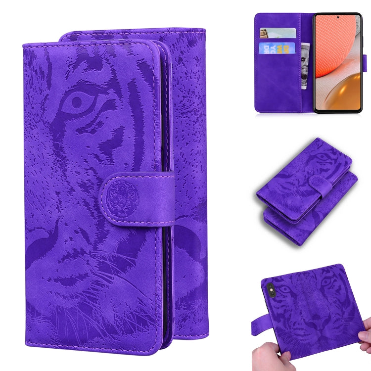 Tiger Embossing Pattern Horizontal Flip Leather Case with Holder & Card Slots & Wallet, For Xiaomi Mi 11, For LG K42, For Motorola Moto G Play (2021), For Samsung Galaxy A72 5G