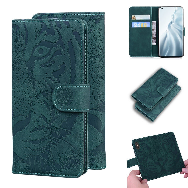 Tiger Embossing Pattern Horizontal Flip Leather Case with Holder & Card Slots & Wallet, For Xiaomi Mi 11, For LG K42, For Motorola Moto G Play (2021), For Samsung Galaxy A72 5G