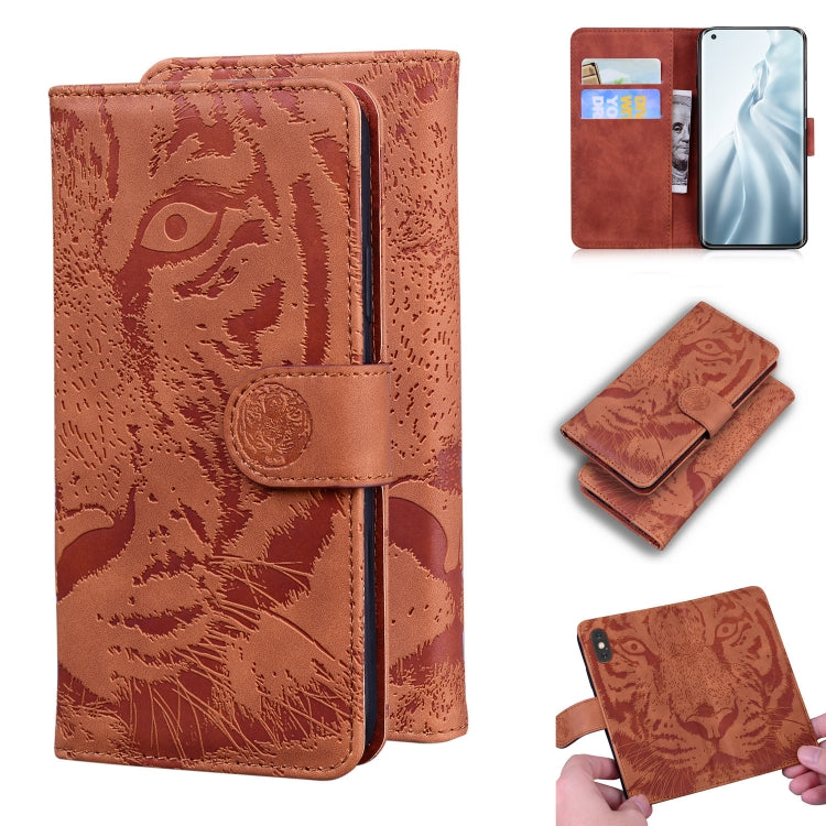 Tiger Embossing Pattern Horizontal Flip Leather Case with Holder & Card Slots & Wallet, For Xiaomi Mi 11, For LG K42, For Motorola Moto G Play (2021), For Samsung Galaxy A72 5G
