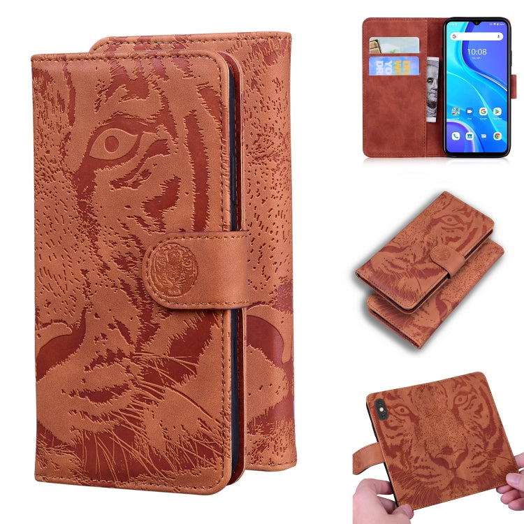 Tiger Embossing Pattern Horizontal Flip Leather Case with Holder & Card Slots & Wallet, For UMIDIGI A7S, For UMIDIGI A9 Pro