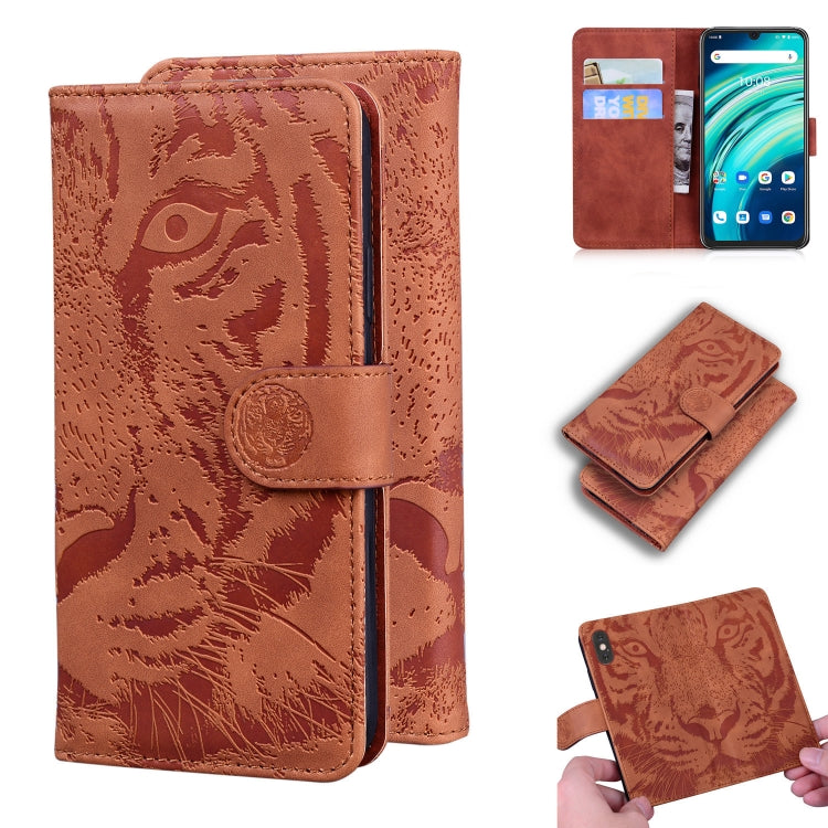 Tiger Embossing Pattern Horizontal Flip Leather Case with Holder & Card Slots & Wallet, For UMIDIGI A7S, For UMIDIGI A9 Pro