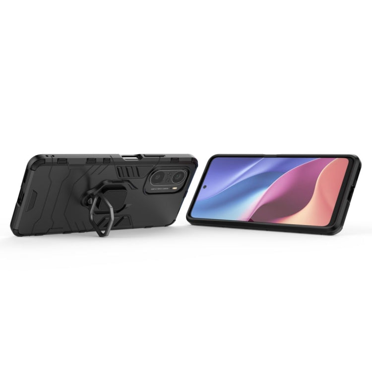 Shockproof PC + TPU Protective Case with Magnetic Ring Holder, For Xiaomi Redmi K40 / K40 Pro