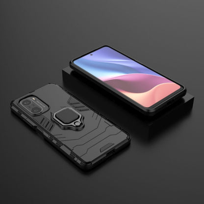 Shockproof PC + TPU Protective Case with Magnetic Ring Holder, For Xiaomi Redmi K40 / K40 Pro