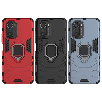 Shockproof PC + TPU Protective Case with Magnetic Ring Holder, For Xiaomi Redmi K40 / K40 Pro