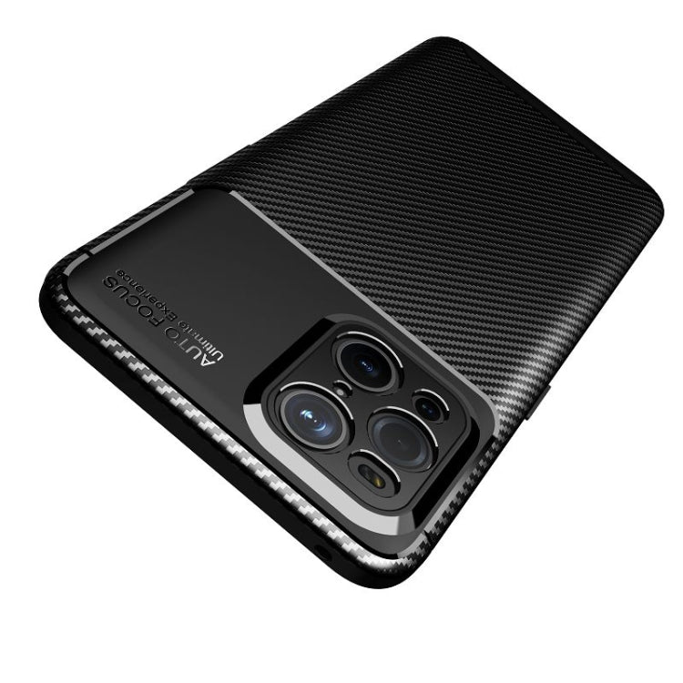 Carbon Fiber Texture Shockproof TPU Case, For OPPO Find X3, For OPPO Realme GT 5G