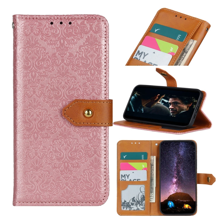 European Floral Embossed Copper Buckle Horizontal Flip PU Leather Case with Holder & Card Slots & Wallet & Photo Frame, For OPPO Find X3 / X3 Pro, For Sony Xperia Ace II, For Samsung Galaxy A02s (US Version), For Xiaomi Redmi Note 10 4G / Note 10S     ...