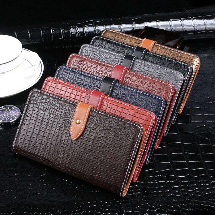 idewei Crocodile Texture Horizontal Flip Leather Case with Holder & Card Slots & Wallet, For TCL 10 5G, For vivo X60 Pro+
