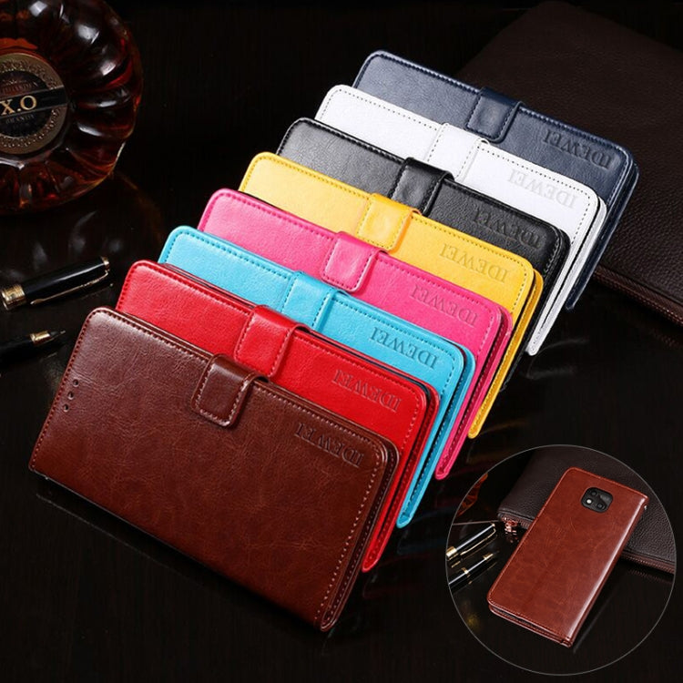 idewei Crazy Horse Texture Horizontal Flip Leather Case with Holder & Card Slots & Wallet, For Motorola Moto G Power(2021), For Motorola Moto G30, For OPPO A93 5G