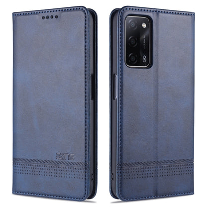 AZNS Magnetic Calf Texture Horizontal Flip Leather Case with Card Slots & Holder & Wallet, For Oppo A55 5G, For Honor V40 5G