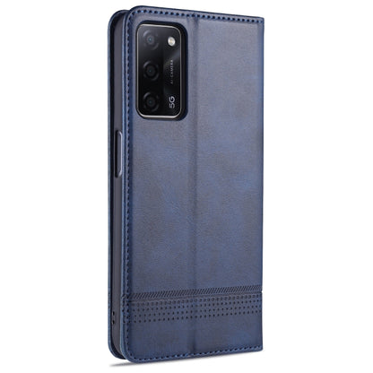 AZNS Magnetic Calf Texture Horizontal Flip Leather Case with Card Slots & Holder & Wallet, For Oppo A55 5G, For Honor V40 5G