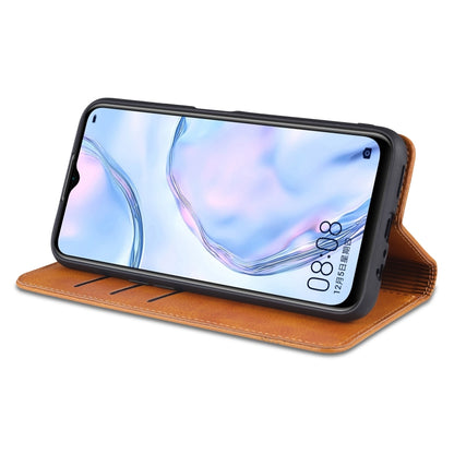 AZNS Magnetic Calf Texture Horizontal Flip Leather Case with Card Slots & Holder & Wallet, For Oppo A55 5G, For Honor V40 5G