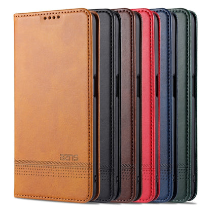 AZNS Magnetic Calf Texture Horizontal Flip Leather Case with Card Slots & Holder & Wallet, For Oppo A55 5G, For Honor V40 5G