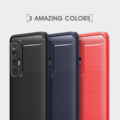 Brushed Texture Carbon Fiber TPU Case, For Xiaomi Mi 10S