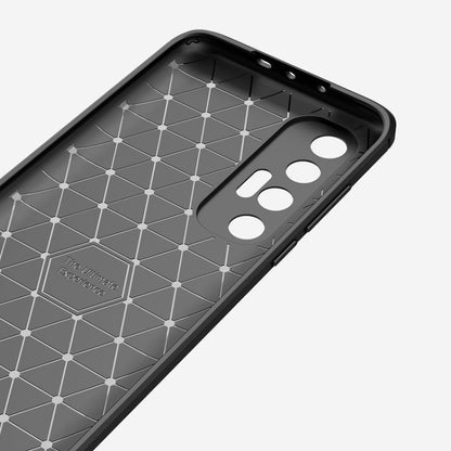 Brushed Texture Carbon Fiber TPU Case, For Xiaomi Mi 10S