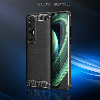 Brushed Texture Carbon Fiber TPU Case, For Xiaomi Mi 10S