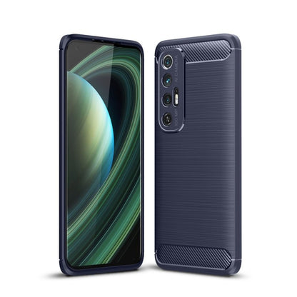 Brushed Texture Carbon Fiber TPU Case, For Xiaomi Mi 10S