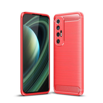 Brushed Texture Carbon Fiber TPU Case, For Xiaomi Mi 10S