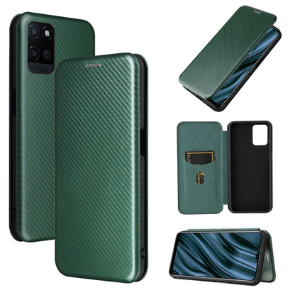 Carbon Fiber Texture Magnetic Horizontal Flip TPU + PC + PU Leather Case with Card Slot, For LG Stylo 7, For OPPO Realme V11 5G, For OPPO Reno5 Pro+, For OPPO Find X3 Neo, For Cubot C30, For OnePlus 9 Pro