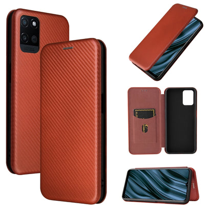 Carbon Fiber Texture Magnetic Horizontal Flip TPU + PC + PU Leather Case with Card Slot, For LG Stylo 7, For OPPO Realme V11 5G, For OPPO Reno5 Pro+, For OPPO Find X3 Neo, For Cubot C30, For OnePlus 9 Pro