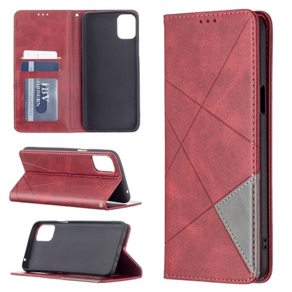 Rhombus Texture Horizontal Flip Magnetic Leather Case with Holder & Card Slots, For LG K42, For Xiaomi Redmi Note 10 4G / Note 10s, For Samsung Galaxy A32 4G