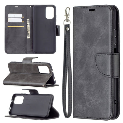 Retro Lambskin Texture Pure Color Horizontal Flip PU Leather Case with Holder & Card Slots & Wallet & Lanyard, For Xiaomi Redmi Note 10 4G