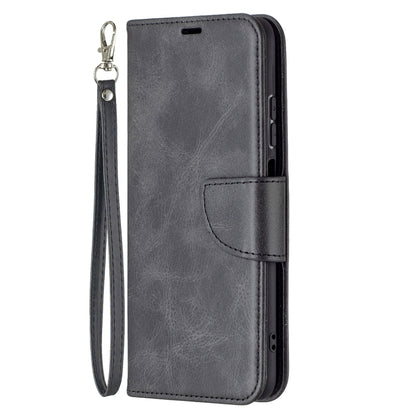 Retro Lambskin Texture Pure Color Horizontal Flip PU Leather Case with Holder & Card Slots & Wallet & Lanyard, For Xiaomi Redmi Note 10 4G