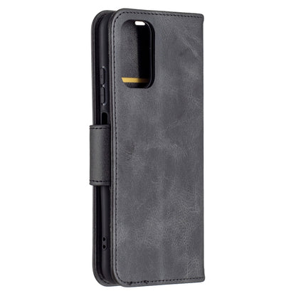 Retro Lambskin Texture Pure Color Horizontal Flip PU Leather Case with Holder & Card Slots & Wallet & Lanyard, For Xiaomi Redmi Note 10 4G