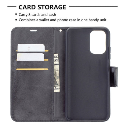 Retro Lambskin Texture Pure Color Horizontal Flip PU Leather Case with Holder & Card Slots & Wallet & Lanyard, For Xiaomi Redmi Note 10 4G