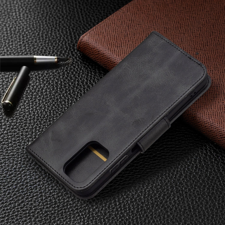 Retro Lambskin Texture Pure Color Horizontal Flip PU Leather Case with Holder & Card Slots & Wallet & Lanyard, For Xiaomi Redmi Note 10 4G