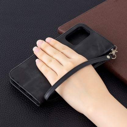 Retro Lambskin Texture Pure Color Horizontal Flip PU Leather Case with Holder & Card Slots & Wallet & Lanyard, For Xiaomi Redmi Note 10 4G