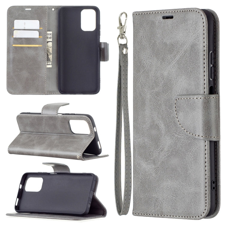 Retro Lambskin Texture Pure Color Horizontal Flip PU Leather Case with Holder & Card Slots & Wallet & Lanyard, For Xiaomi Redmi Note 10 4G