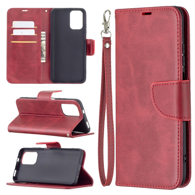 Retro Lambskin Texture Pure Color Horizontal Flip PU Leather Case with Holder & Card Slots & Wallet & Lanyard, For Xiaomi Redmi Note 10 4G