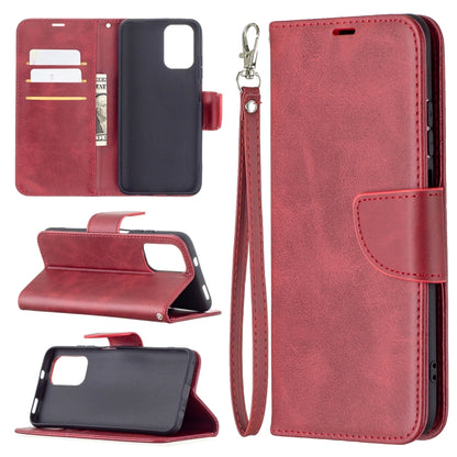 Retro Lambskin Texture Pure Color Horizontal Flip PU Leather Case with Holder & Card Slots & Wallet & Lanyard, For Xiaomi Redmi Note 10 4G