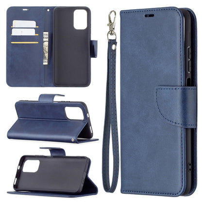 Retro Lambskin Texture Pure Color Horizontal Flip PU Leather Case with Holder & Card Slots & Wallet & Lanyard, For Xiaomi Redmi Note 10 4G