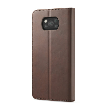 LC.IMEEKE Calf Texture Horizontal Flip Leather Case with Holder & Card Slots & Wallet, For Xiaomi Poco X3 NFC