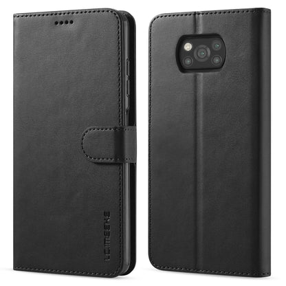 LC.IMEEKE Calf Texture Horizontal Flip Leather Case with Holder & Card Slots & Wallet, For Xiaomi Poco X3 NFC