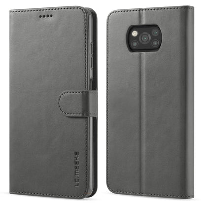 LC.IMEEKE Calf Texture Horizontal Flip Leather Case with Holder & Card Slots & Wallet, For Xiaomi Poco X3 NFC
