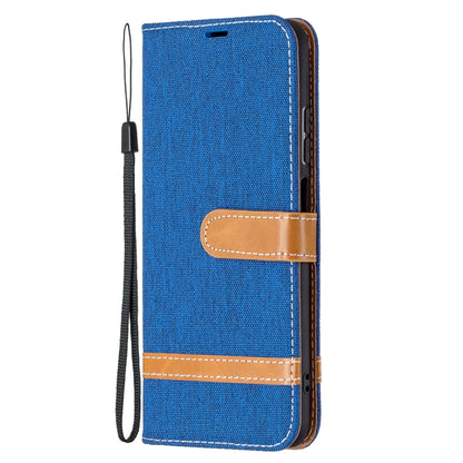 Color Matching Denim Texture Horizontal Flip Leather Case with Holder & Card Slots & Wallet & Lanyard, For Xiaomi Redmi Note 10 4G