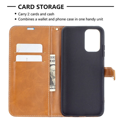 Color Matching Denim Texture Horizontal Flip Leather Case with Holder & Card Slots & Wallet & Lanyard, For Xiaomi Redmi Note 10 4G