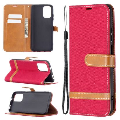 Color Matching Denim Texture Horizontal Flip Leather Case with Holder & Card Slots & Wallet & Lanyard, For Xiaomi Redmi Note 10 4G