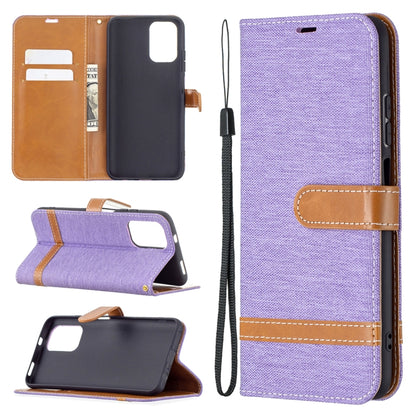Color Matching Denim Texture Horizontal Flip Leather Case with Holder & Card Slots & Wallet & Lanyard, For Xiaomi Redmi Note 10 4G