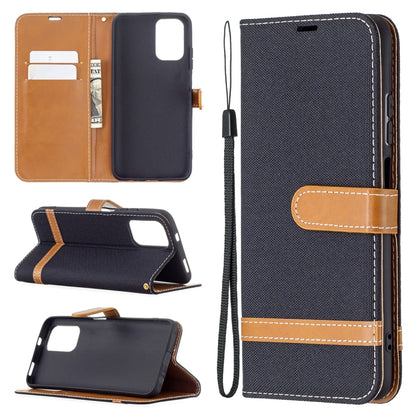 Color Matching Denim Texture Horizontal Flip Leather Case with Holder & Card Slots & Wallet & Lanyard, For Xiaomi Redmi Note 10 4G