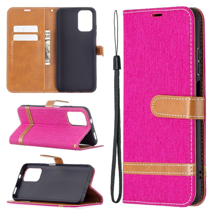 Color Matching Denim Texture Horizontal Flip Leather Case with Holder & Card Slots & Wallet & Lanyard, For Xiaomi Redmi Note 10 4G