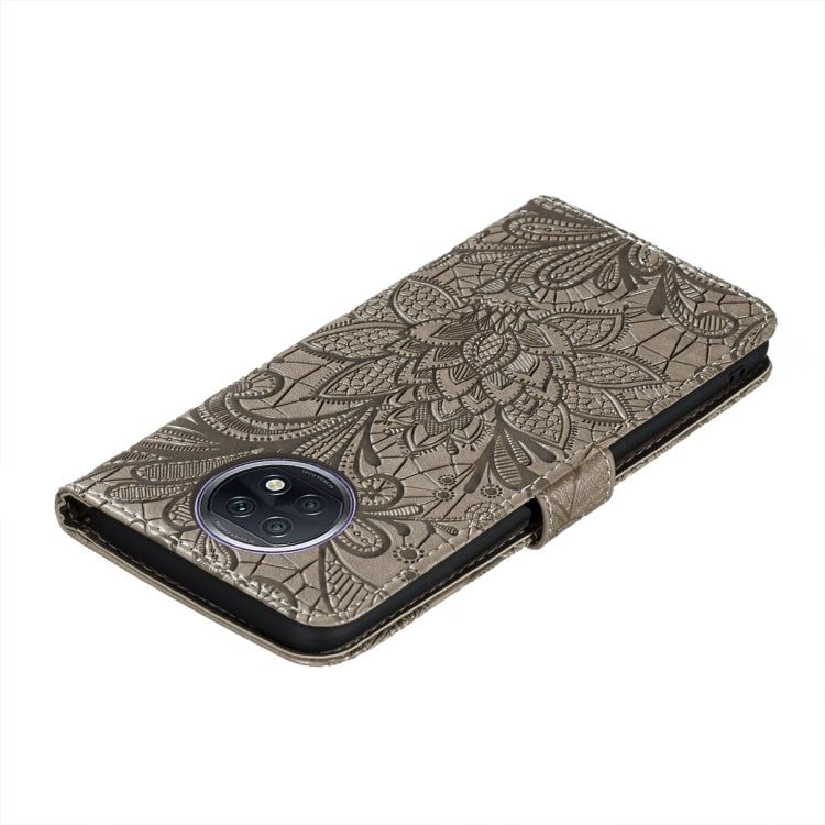 Lace Flower Embossing Pattern Horizontal Flip Leather Case with Holder & Card Slots & Wallet & Photo Frame, For Xiaomi Redmi Note 9T 5G, For Xiaomi Redmi Note 10 Pro, For Xiaomi Redmi Note 10 4G, For Xiaomi Redmi 9T / Poco M3