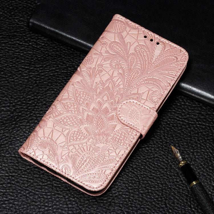 Lace Flower Embossing Pattern Horizontal Flip Leather Case with Holder & Card Slots & Wallet & Photo Frame, For Xiaomi Redmi Note 9T 5G, For Xiaomi Redmi Note 10 Pro, For Xiaomi Redmi Note 10 4G, For Xiaomi Redmi 9T / Poco M3