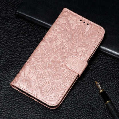 Lace Flower Embossing Pattern Horizontal Flip Leather Case with Holder & Card Slots & Wallet & Photo Frame, For Xiaomi Redmi Note 9T 5G, For Xiaomi Redmi Note 10 Pro, For Xiaomi Redmi Note 10 4G, For Xiaomi Redmi 9T / Poco M3