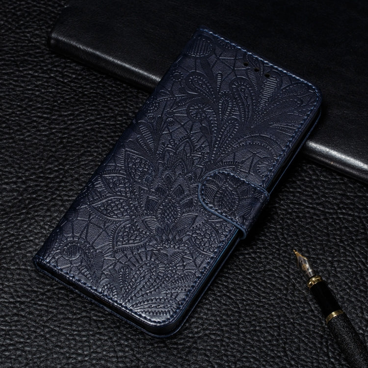 Lace Flower Embossing Pattern Horizontal Flip Leather Case with Holder & Card Slots & Wallet & Photo Frame, For Xiaomi Redmi K40, For Xiaomi Mi 11