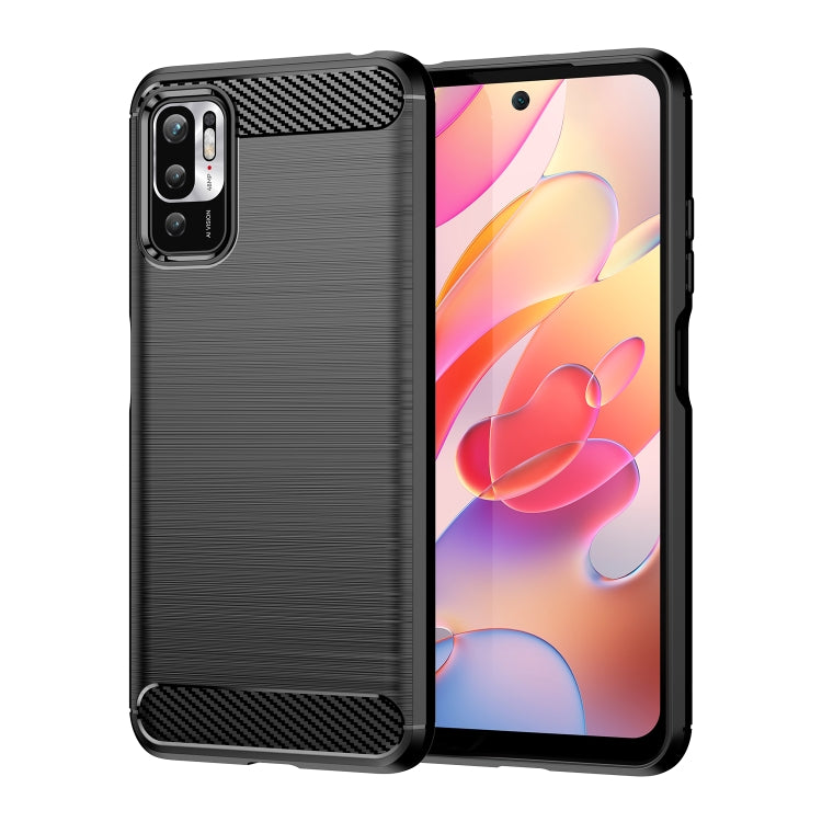 Brushed Texture Carbon Fiber TPU Case, For Xiaomi Redmi Note 10 5G, For Xiaomi Mi 11 Lite